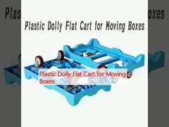 Πλαστικό Dolly Flat Cart για μεταφορά κουτιών