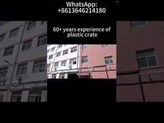 πτυσσόμενο πλαστικό κιβώτιο αποθήκευσης στοιβαζόμενο logistics συσκευασίας