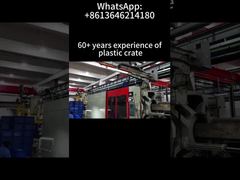 Πλαστικό κιβώτιο αναδιπλούμενο στοιβαζόμενο κουτί μεταφοράς δοχείο με ενσωματωμένο καπάκι