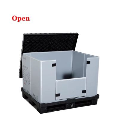 Αγορά 1200×1000mm αναδιπλούμενο κουτί παλέτας ηλεκτρονική κατασκευή