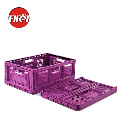 570x370x210mm Μικρά αναδιπλούμενα πλαστικά κιβώτια φρούτων αναδιπλούμενα Γεωργία