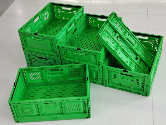 570x370x210mm Μικρά αναδιπλούμενα πλαστικά κιβώτια φρούτων αναδιπλούμενα Γεωργία